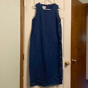 New women’s Talbots denim dress (full length), size 10P.